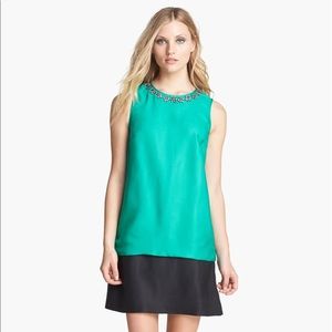 Kate Spade “Rosita” embellished collar dress